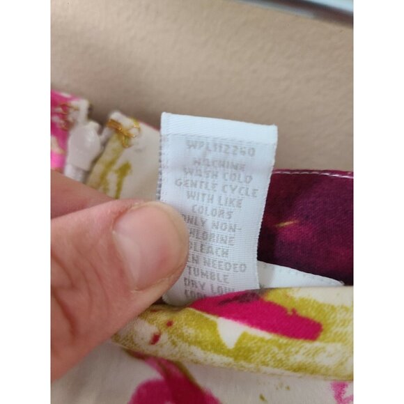 Charter Club Womens Pencil Skirt Sz 6 Watermelon Comb Floral Cotton Carrier NWT - Picture 9 of 9